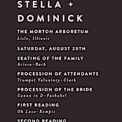 "spring dream" - Wedding Programs in Onyx by Angela Marzuki - Detail