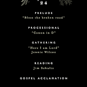 "Forest Crest" - Wedding Programs in Obsidian by Alethea and Ruth - Detail