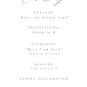 "Garden Stroll" - Wedding Programs in Lilac by Creo Study - Detail