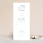 "Love Beyond Measure" - Wedding Programs in Mineral by Oscar and Emma - Karly Depew - Front