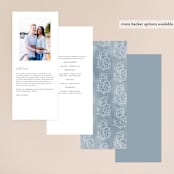 "Love Beyond Measure" - Wedding Programs in Mineral by Oscar and Emma - Karly Depew - Back of Card Options