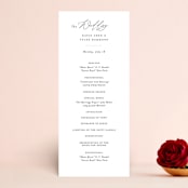 "Tallulah" - Wedding Programs in Linen by Jennifer Wick - Front