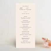 "Just the Two of Us" - Wedding Programs in Blush by Jennifer Wick - Front