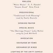 "Just the Two of Us" - Wedding Programs in Blush by Jennifer Wick - Detail