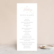 "Gramercy" - Wedding Programs in Blush by Kristie Kern - Front