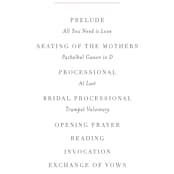 "Gramercy" - Wedding Programs in Blush by Kristie Kern - Detail