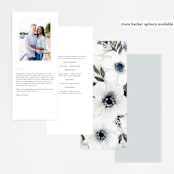 "Nantucket Romance" - Wedding Programs in Marine by Chris Griffith - Back of Card Options
