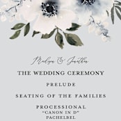 "Nantucket Romance" - Wedding Programs in Marine by Chris Griffith - Detail
