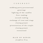 "Italia" - Wedding Programs in Taupe by Kelly Schmidt - Detail
