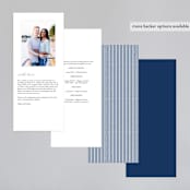 "window pane check" - Wedding Programs in Navy by Kerry Doyle - Back of Card Options