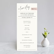 "A Storybook Wedding" - Wedding Programs in Blush by Katy Shen - Front
