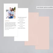 "A Storybook Wedding" - Wedding Programs in Blush by Katy Shen - Back of Card Options