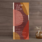 "Galeria" - Wedding Programs in Autumn Desert by Kelly Schmidt - Front