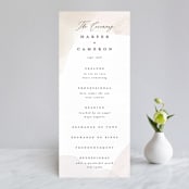 "Sloped" - Wedding Programs in Ecru by Everett Paper Goods - Front