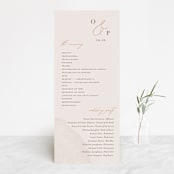 "a hundred years" - Wedding Programs in Burnt Umber by Robin Ott - Front