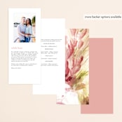 "pollen" - Wedding Programs in Petal by Robin Ott - Back of Card Options