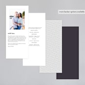 "Right Side" - Wedding Programs in Blackberry by Susan Brown - Back of Card Options