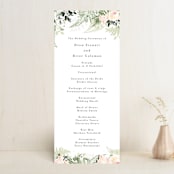 "beautiful posies" - Wedding Programs in Fresh by Phrosné Barwood - Front