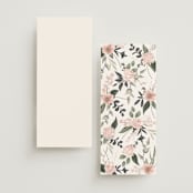 "Ivory Ring" - Wedding Programs in Blush by Susan Moyal - Back of Card Options