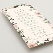 "Ivory Ring" - Wedding Programs in Blush by Susan Moyal - Detail