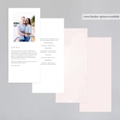 "Softly Layered" - Wedding Programs in Blush by Everett Paper Goods - Back of Card Options