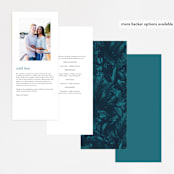"Moonlit Garden" - Wedding Programs in Twilight by GeekInk Design - Back of Card Options