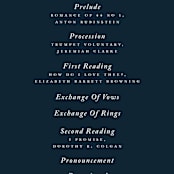 "Moonlit Garden" - Wedding Programs in Twilight by GeekInk Design - Detail