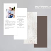 "Barnwood" - Wedding Programs in Ash by Hooray Creative - Back of Card Options