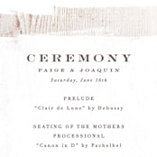 "Barnwood" - Wedding Programs in Ash by Hooray Creative - Detail