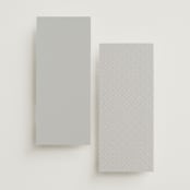 "Classically Us" - Wedding Programs in Cotton by Simona Camp - Back of Card Options
