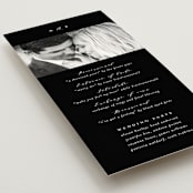 "Classically Us" - Wedding Programs in Cotton by Simona Camp - Detail