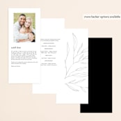 "Marlowe" - Wedding Programs in Classy White by Kelly Schmidt - Back of Card Options