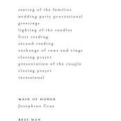 "Marlowe" - Wedding Programs in Classy White by Kelly Schmidt - Detail