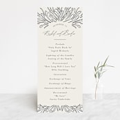 "FancySchmancy" - Wedding Programs in Classic by Jen Owens - Front
