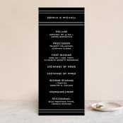 "Vesperum" - Wedding Programs in Slate by GeekInk Design - Front