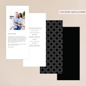 "Vesperum" - Wedding Programs in Slate by GeekInk Design - Back of Card Options