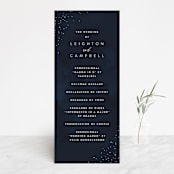 "Celestial" - Wedding Programs in Night Sky by Carly Reed Walker - Front