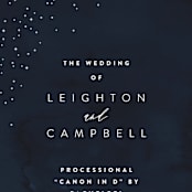 "Celestial" - Wedding Programs in Night Sky by Carly Reed Walker - Detail
