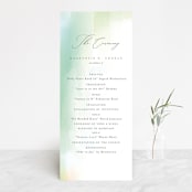 "yuzu" - Wedding Programs in Lime by chocomocacino - Front