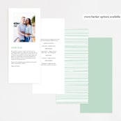 "yuzu" - Wedding Programs in Lime by chocomocacino - Back of Card Options