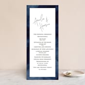 "Plain and Simple" - Wedding Programs in Sapphire by Chris Griffith - Front