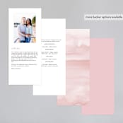 "Fallen" - Wedding Programs in Rust by Creo Study - Back of Card Options