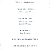 "Midnight Snowfall" - Wedding Programs in Navy by Alethea and Ruth - Detail
