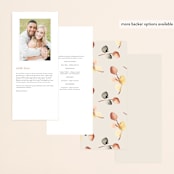 "Bella Mia" - Wedding Programs in Autumn by Petra Kern - Back of Card Options