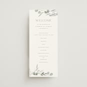 "Amorino" - Wedding Programs in Sage by Petra Kern - Front