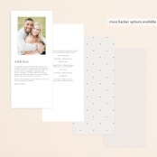 "Classic Monogram" - Wedding Programs in Cream by Carolyn MacLaren - Back of Card Options