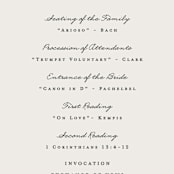 "Classic Monogram" - Wedding Programs in Cream by Carolyn MacLaren - Detail