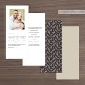 "Herb Garden" - Wedding Programs in Taupe by Sarah Brown - Back of Card Options