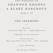 "Herb Garden" - Wedding Programs in Taupe by Sarah Brown - Detail