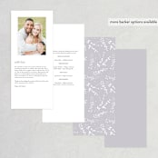 "Golden Hour" - Wedding Programs in Water Lily by Jennifer Wick - Back of Card Options